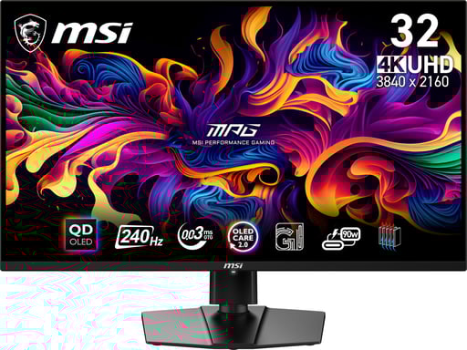 MSI MPG 321URX Display PC a schermo piatto QD-OLED da 80 cm (31,5'') 3840 x 2160 pixel 4K Ultra HD Nero