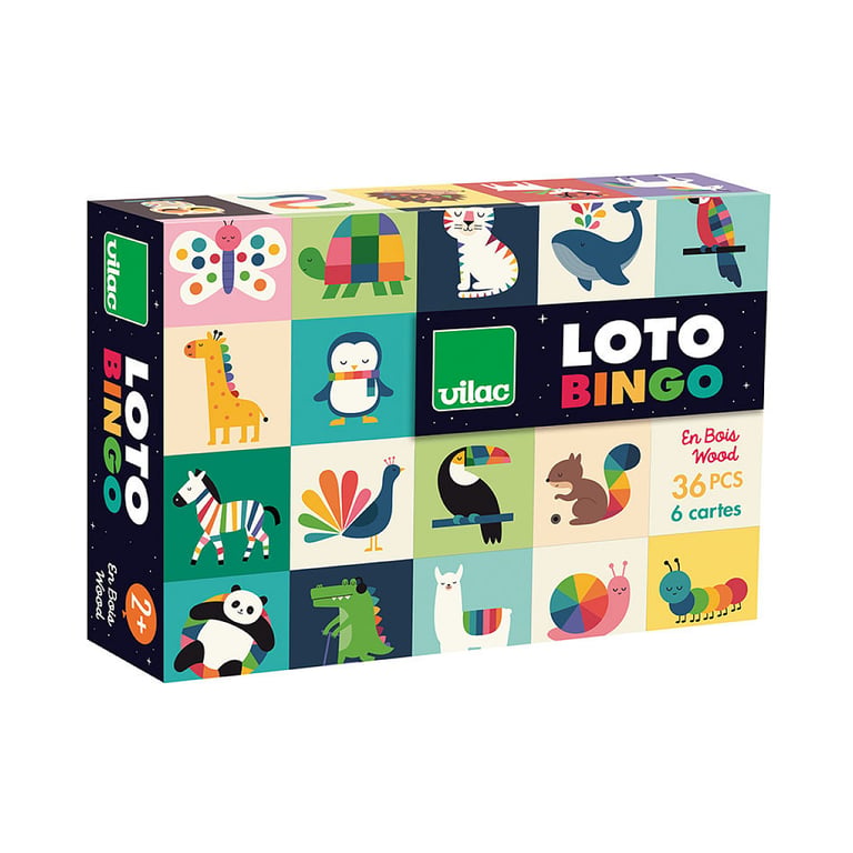 Loto En Bois Animaux Arc En Ciel - vue 2