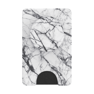 Pop Wallet Dove White Marble