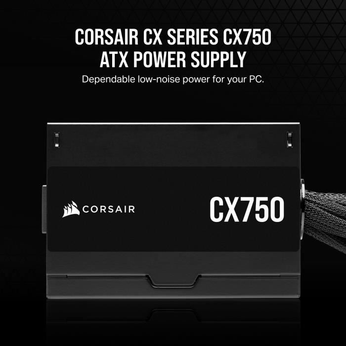 Fuente de alimentación - CORSAIR - CX750 - 80 PLUS Bronze ATX Power