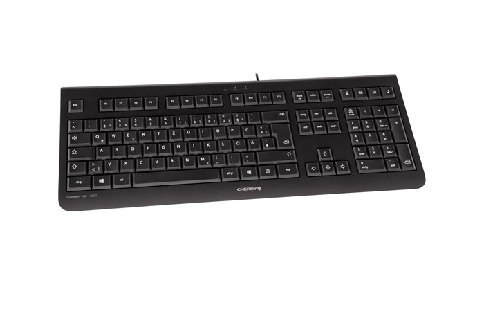 CHERRY KC 1000 clavier Universel USB QWERTY Italien Noir - Neuf