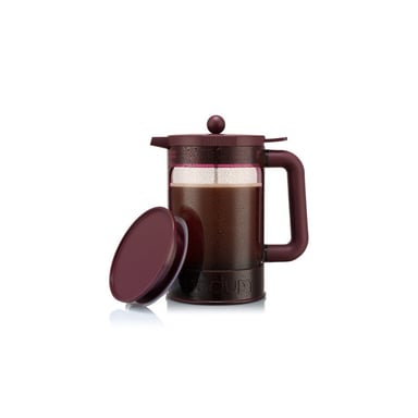 Cafetière à piston BODUM Bean Set 1,5 L infusion à froid et café chaud 12 tasses Rouge