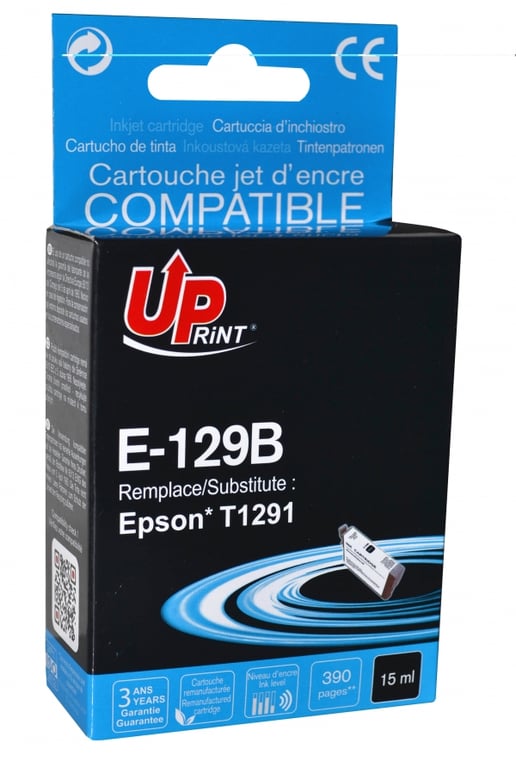 Cartouche encre UPrint compatible EPSON T129 cyan Neuf - vue 4