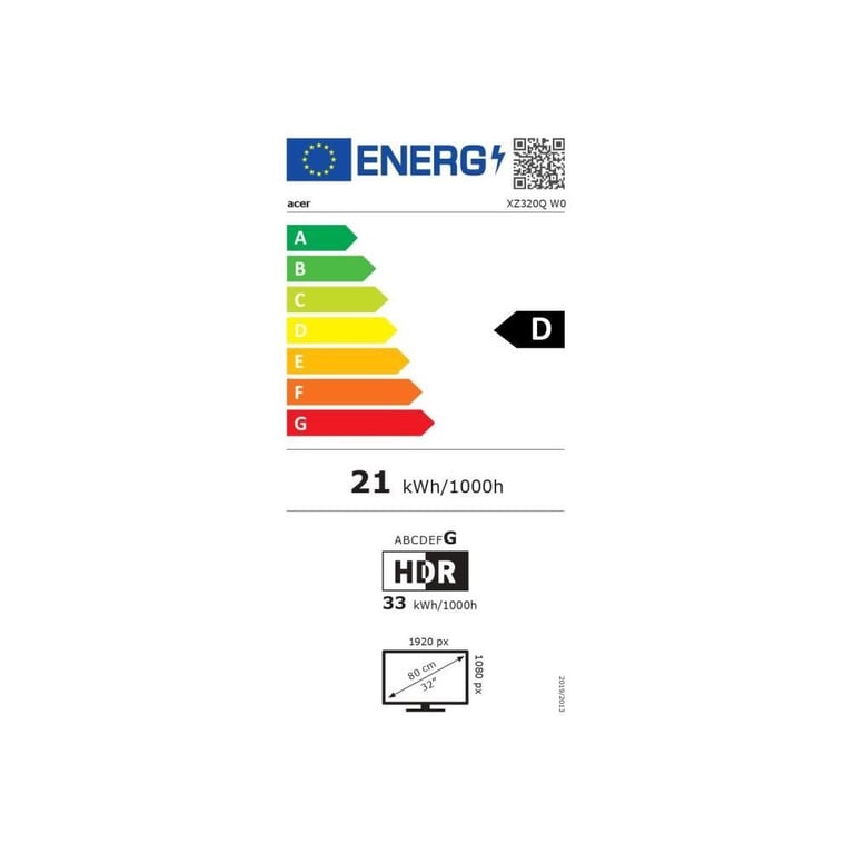 Ecran PC Gamer Incurvé ACER Nitro 315 FHD 240Hz 1ms Ajustable en hauteur UM.JX0EE.005 - vue 3