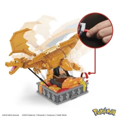 Mega Construx Pokemon Dracaufeu en mouvement