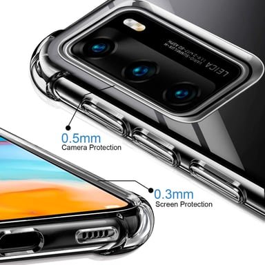 Coque Silicone Anti-Chocs pour ''HUAWEI P40 Pro'' Transparente Protection Gel Souple