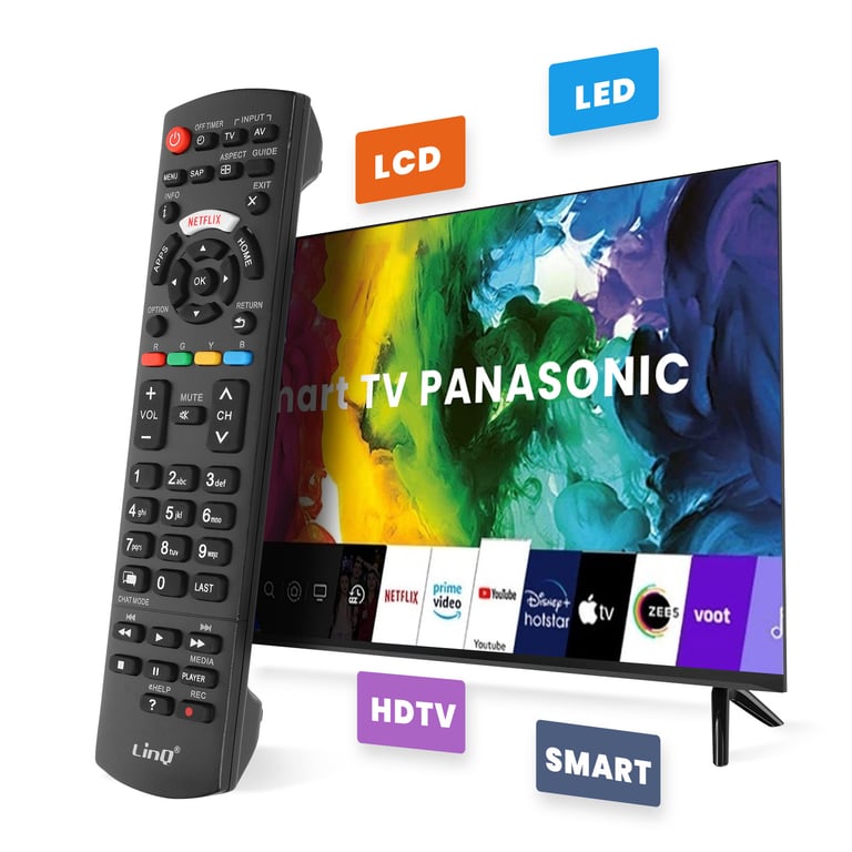 Télécommande Universelle Téléviseur Panasonic LCD PLASMA LED 4K LinQ Neuf - vue 3