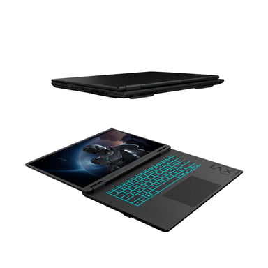 Gigabyte GAMING A16 Ordinateur Portable – 16", 165Hz WUXGA, Ryzen 7 260, RTX 5060, 16Go DDR5 5200MHz, SSD Gen4 1To, Windows 11 Home, Garantie 2 Ans, Dolby Atmos, GAMING A16 3VHK3FR894SH - Neuf Noir - vue 3