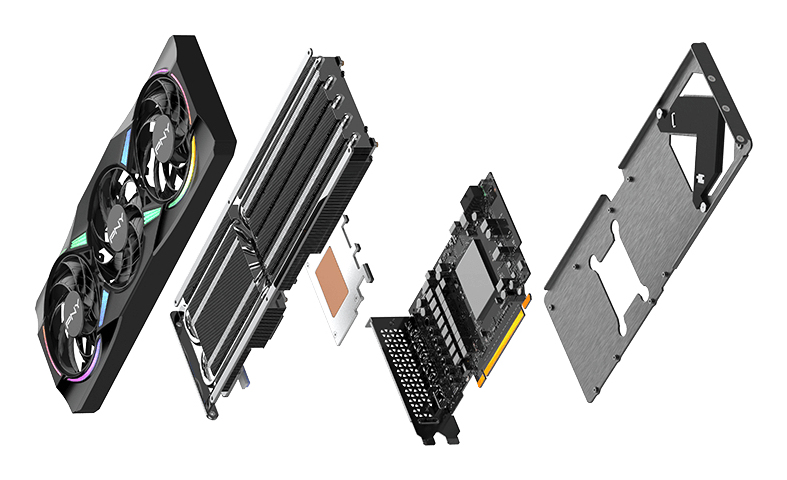 PNY Carte graphique GEFORCE RTX™ 5070 12GB ARGB OC - vue 9