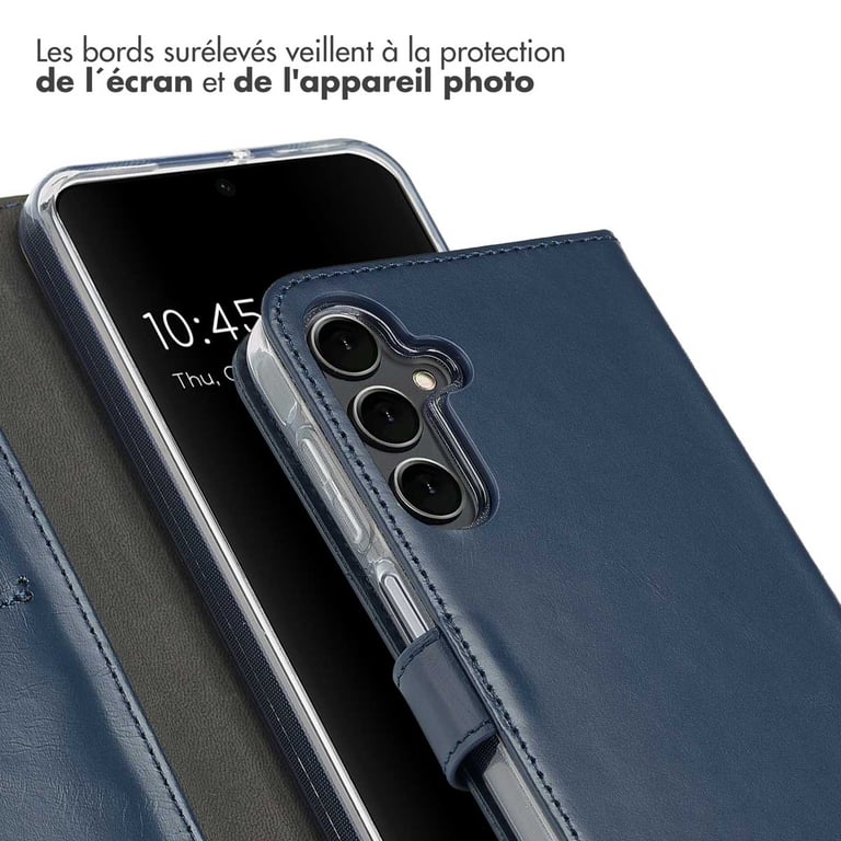 Selencia Étui portefeuille en cuir véritable pour Samsung Galaxy A16 Neuf - vue 5