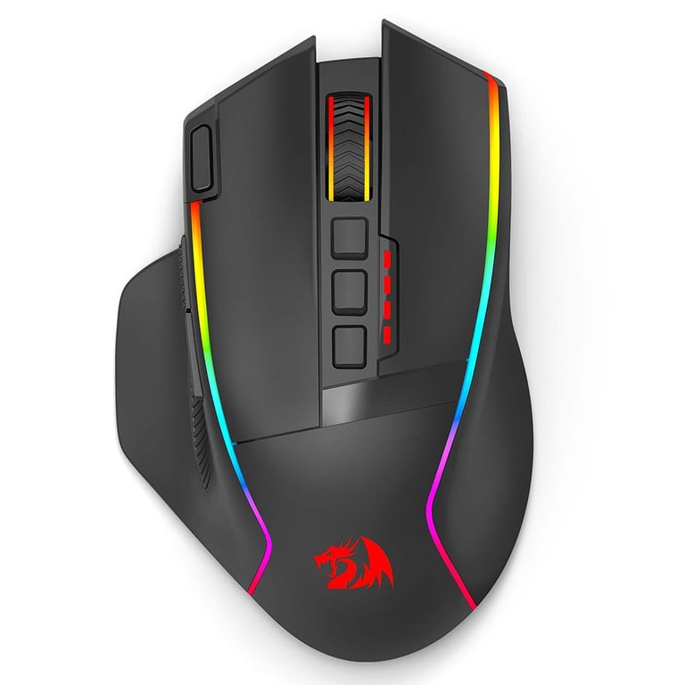 Souris De Jeu Double Mode Redragon M915Rgb-Wl – 2.4G Sans Fil/Filaire, 16000 Dpi, Avec Boutons De Tir Rapide – Noir - Bon État