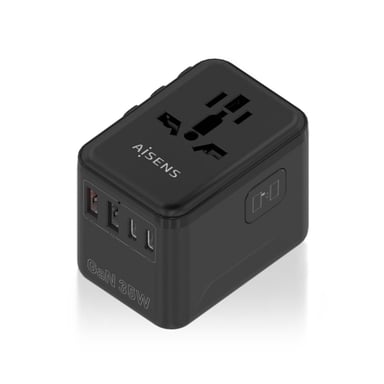 AISENS ASPS-2A3C09-BK Caricabatterie per dispositivi mobili Universale Nero AC Ricarica rapida Interno