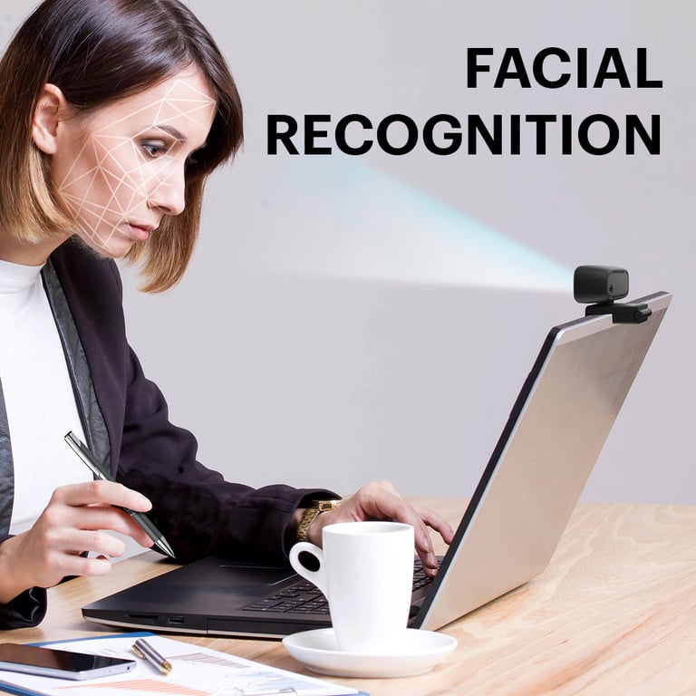 Webcam Kodak Access – HD 1080p, Reconnaissance Faciale Windows Hello - vue 4