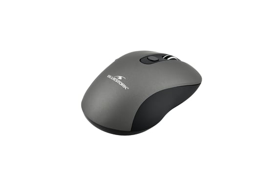 Ratón inalámbrico Bluestork Office60 (Negro/Gris)
