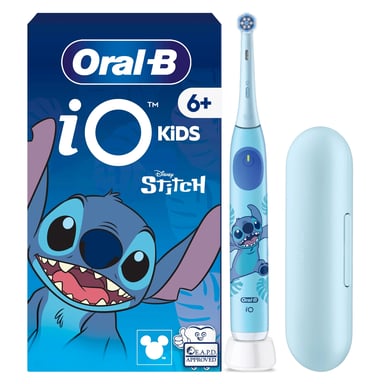 Oral-B iO Kids Disney Stitch with Travel Case Enfant Brosse à dents rotative Bleu - Neuf