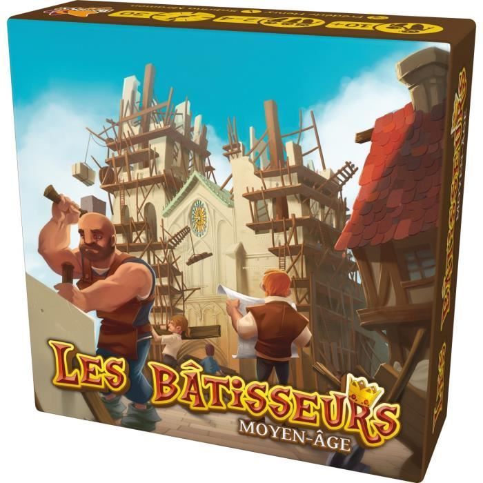 Asmodee - Bombyx - Les Bâtisseurs : Moyen âge - Jeux de société - Jeux de cartes - Jeux de voyage à partir de 10 ans - 2 à 4 joueurs - Version française - Neuf