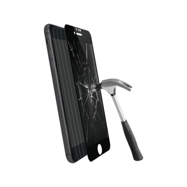 Protector de pantalla privado de cristal templado (100% cobertura de superficie) para Apple iPhone 6/6s/7/8/SE 2020, Negro