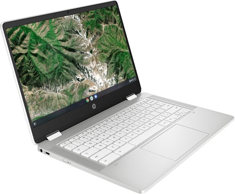HP Chromebook x360 14a-ca0057nf N5030 35,6 cm (14'') Écran tactile Full HD Intel® Pentium® Silver 8 Go LPDDR4-SDRAM 64 Go eMMC Wi-Fi 5 (802.11ac) ChromeOS Blanc