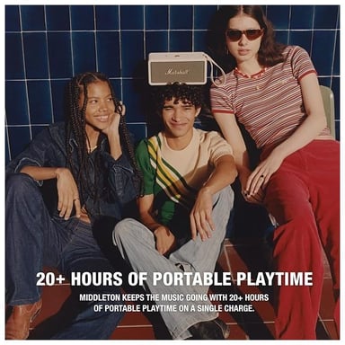 Sistema di altoparlanti wireless Marshall Middleton Cream - Qualità del suono eccezionale