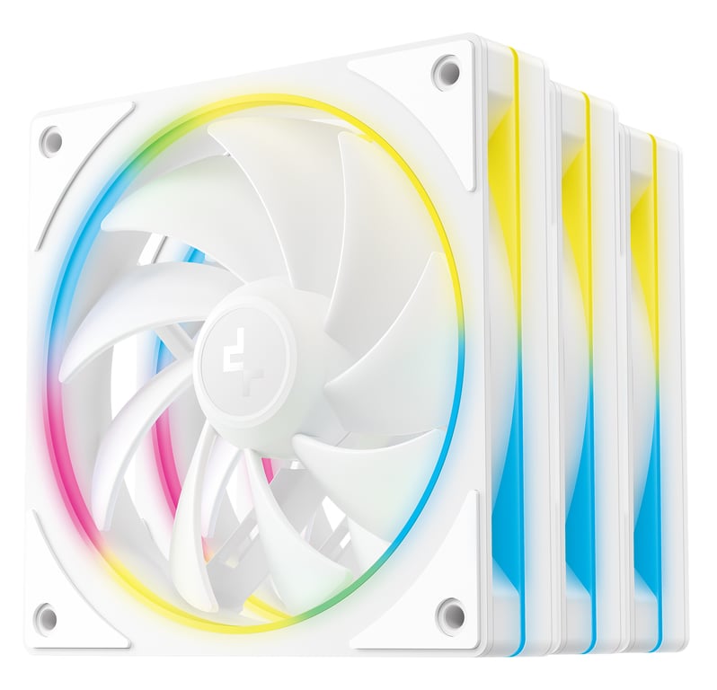 Deepcool FL12 SE WH 3-in-1 Boitier PC Ventilateur 12 cm Blanc 3 pièce(s)