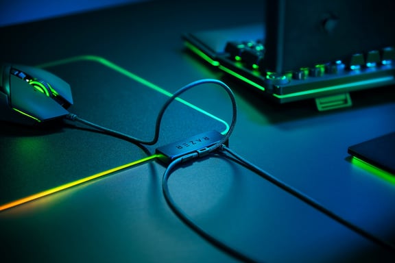 Razer Firefly V2 Alfombrilla de ratón para juegos Negro