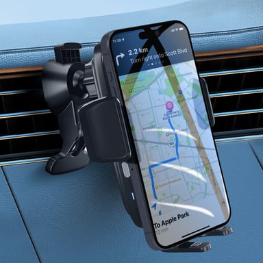 Supporto auto caricatore wireless fissaggio ventosa bocchetta aria