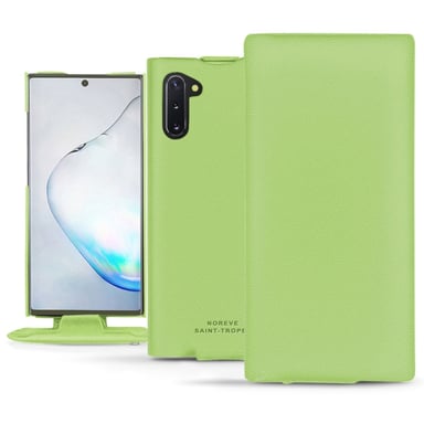 Housse cuir Samsung Galaxy Note10 -  - Vert - Simili cuir