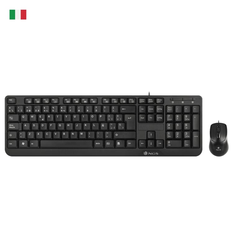 Ensemble Clavier et Souris NGS Cocoa Kit – AZERTY, 12 Touches Multimédia - vue 4