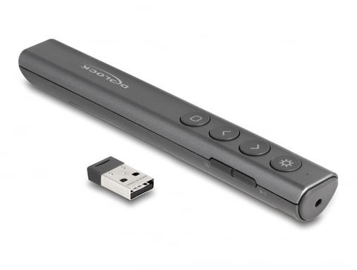 DeLOCK Presentador Láser USB antracita