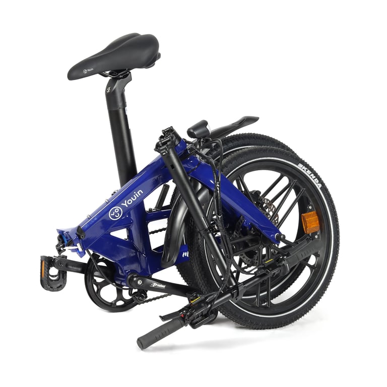 Youin Marbella Vélo électrique Pliant Urbain 20 Pouces Moteur Batterie intégrée 36V autonomie 40 km Freins hydrauliques 7 Vitesses léger Compact. - vue 3