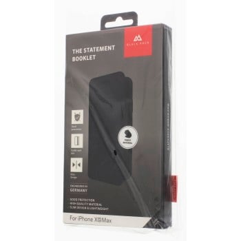 Custodia a portafoglio ''The Statement'' per Apple iPhone Xs Max, blu scuro