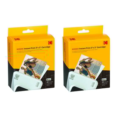KODAK ICRG360 - Cartuchos y papel para 60 fotos de 7,6 x 7,6 cm (compatible con KODAK Mini Shot C300, C300R, MS300, P300R)