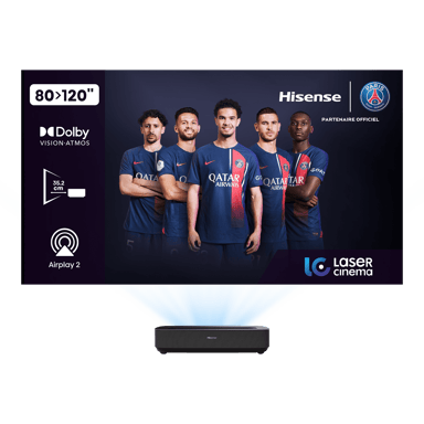 Hisense PL1HE videoproyector Proyector de alcance ultracorto 2100 lúmenes ANSI DLP UHD 4K (3840x2160) Negro