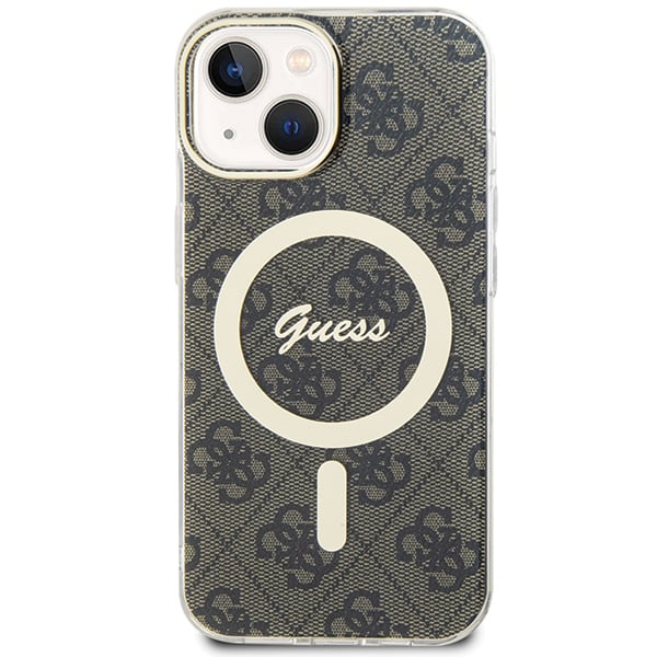 Guess Coque IML 4G MagSafe pour iPhone 15 Plus Marron - vue 2