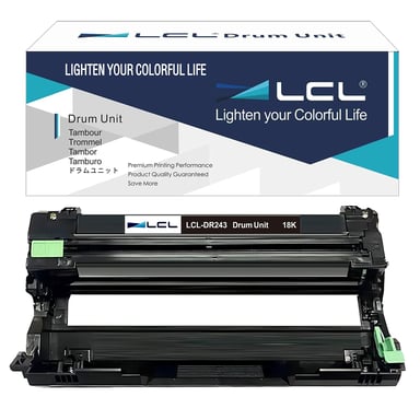 Tambour Compatible DR-243 DR243 DR243CL DR-243CL (1 Noir) Remplacement pour HL-L3210CW HL-L3230CDW HL-L3270CDW MFC-L3710CDW MFC-L3750CDW MFC-L3770CDW DCP-L3510CDW DCP-L3550CDW
