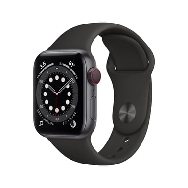 Apple Watch Series 6 OLED 40 mm Numérique 324 x 394 pixels Écran tactile 4G Gris Wifi GPS (satellite)