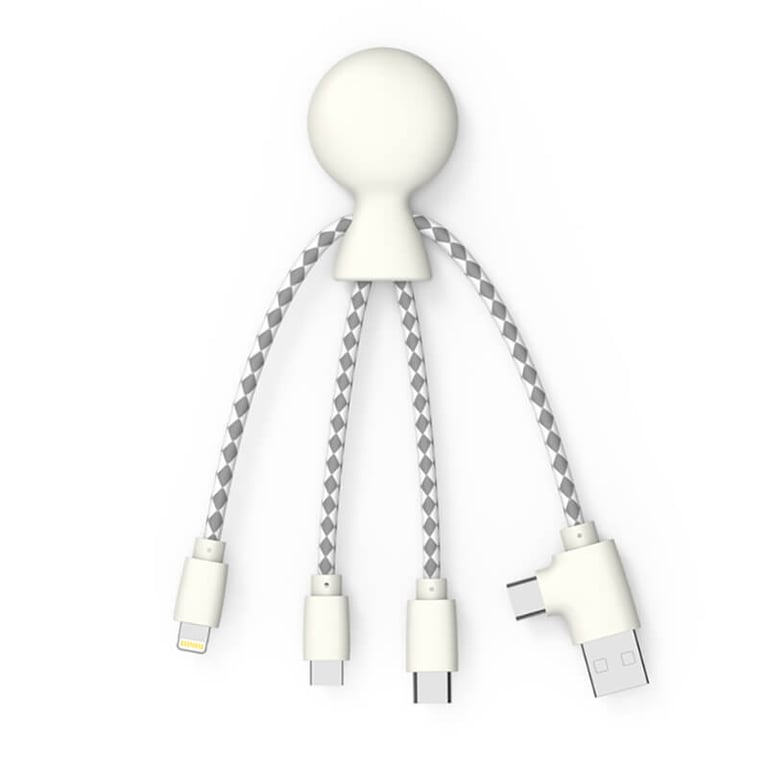 Câble Multi-Connecteurs USB Mr Bio Rouge En Plastique Recyclé