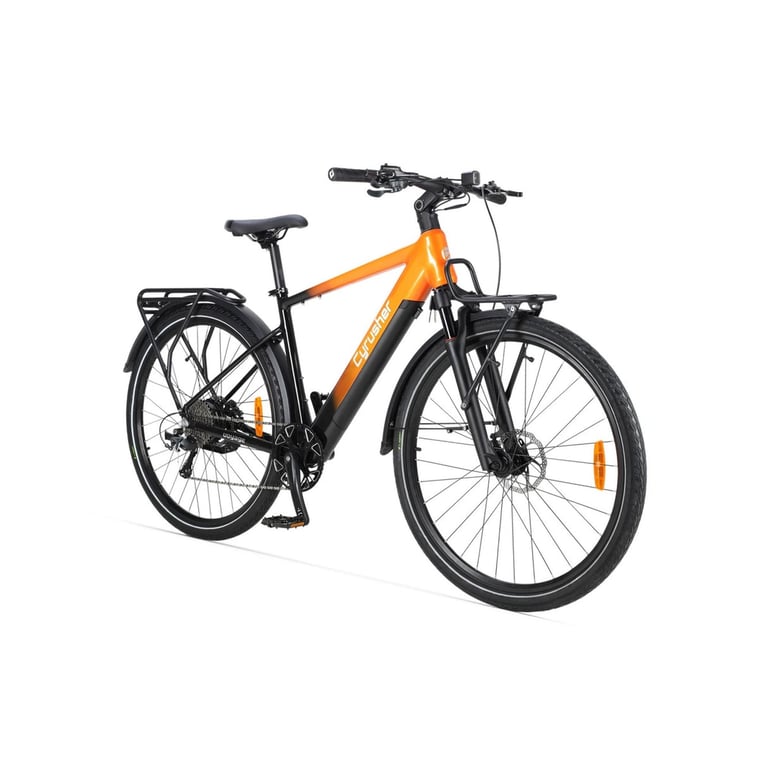 Vélo électrique de trekking CYRUSHER Voyage moteur batterie 36 V 14 Ah pneus 27 5 pouces Neuf