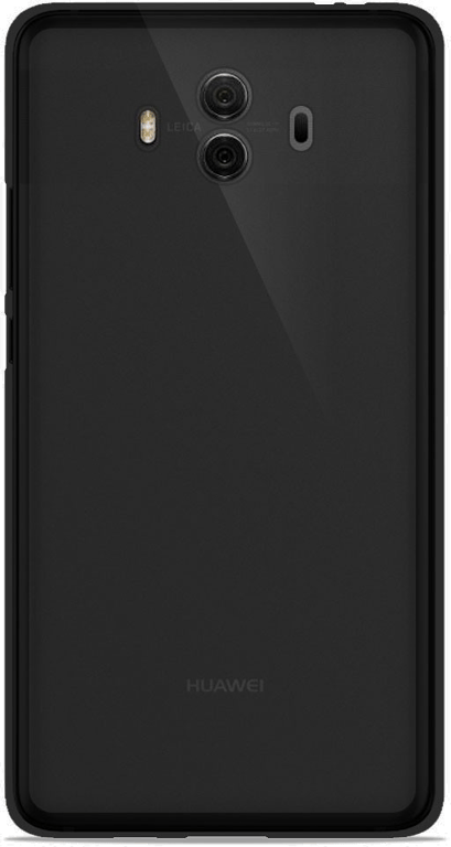 Coque silicone unie compatible Givré Noir Huawei Mate 10