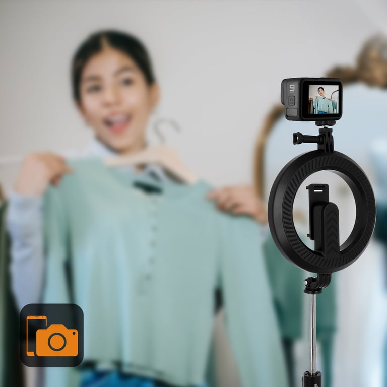 Perche Selfie Smartphone Ring Trépied Déclencheur Bluetooth LinQ Neuf - vue 3