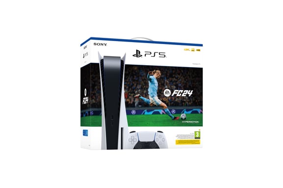 Sony PlayStation 5 – EA Sports FC 24 Bundle 825 GB Wifi Negro, Blanco