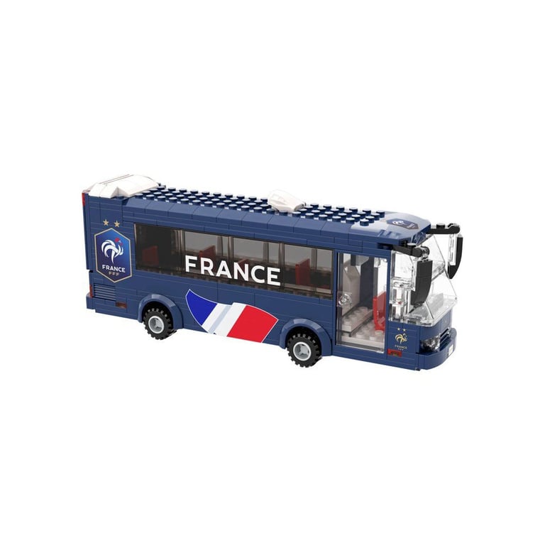 MEGABLEU Jeu de construction Bus en briques Fédération Française de Football 319 pièces Dès - vue 4
