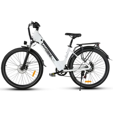 Bicicletta Elettrica SAMEBIKE RS-A01 Pro - Motore 350W Batteria 36V15AH Autonomia 40KM Freni a Disco Meccanici - Bianco