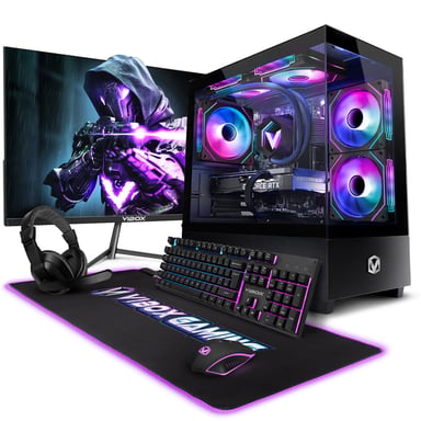 Vibox PC Gamer Complet - Ryzen 7 5700X, RTX 5060 Ti, 16 Go RAM, 1 To SSD, Windows 11, WiFi 6 + Bluetooth 5.4