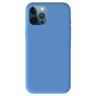 Coque silicone unie Mat Bleu compatible Apple iPhone 12 Pro Max