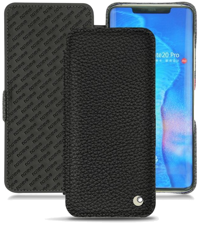 Housse cuir Huawei Mate 20 Pro - Rabat horizontalNoir