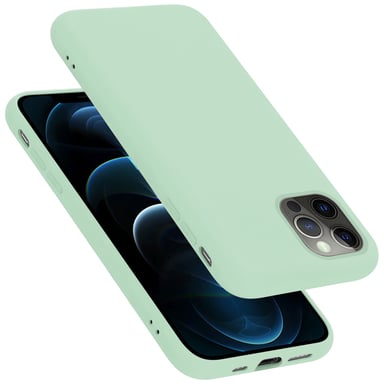 Coque pour Apple iPhone 13 PRO MAX en LIQUID LIGHT GREEN Housse de protection Étui en silicone TPU flexible