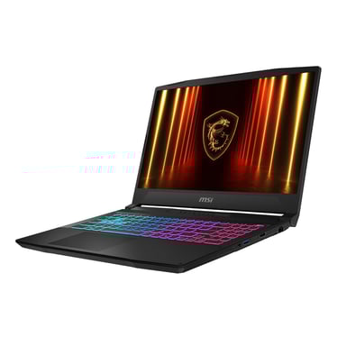 MSI Katana 15 HX B14WEK-003FR Intel® Core™ i7 i7-14650HX Ordinateur portable 39,6 cm (15.6'') Quad HD 16 Go DDR5-SDRAM 512 Go SSD NVIDIA GeForce RTX 5050 Wi-Fi 6E (802.11ax) Windows 11 Home Noir