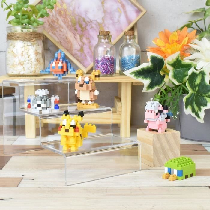 Coffret de 6 figurines en briques - NANOBLOCK - Pack Pokémon type Électrique - Neuf