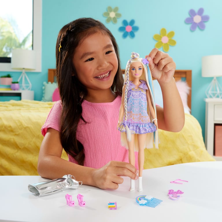 Poupée Mannequin Barbie JCT72 – Cheveux Extra-Longs, 2 Tenues Incluses - vue 4